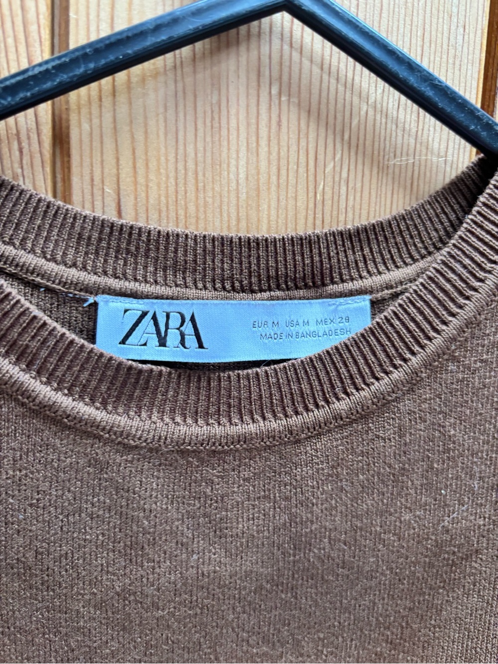 Zara Brown Sleeveless Knit Tank Top - Picture 3 of 3